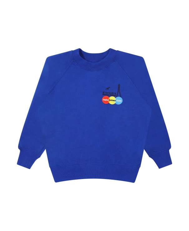 Girls Crew Neck Sweatshirt Emb Logo